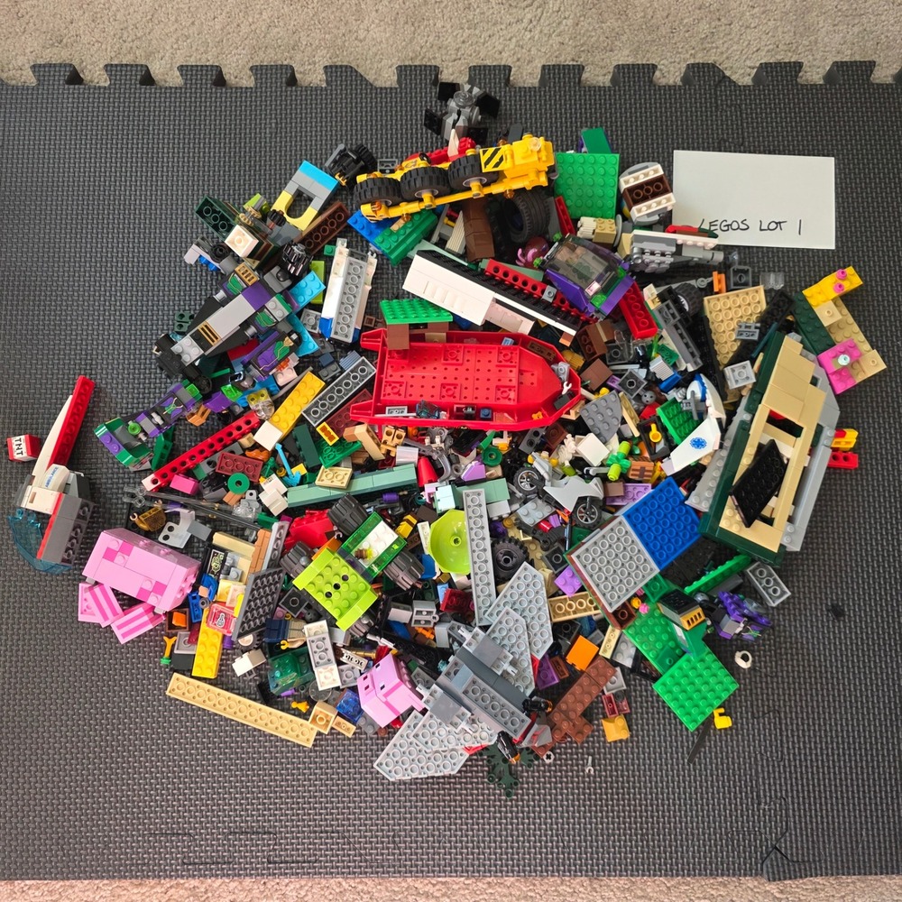 LEGO Bulk Lot 8lb Mixed Bricks Plates Specialty Pieces Minecraft Scooby Doo - Picture 8 of 12